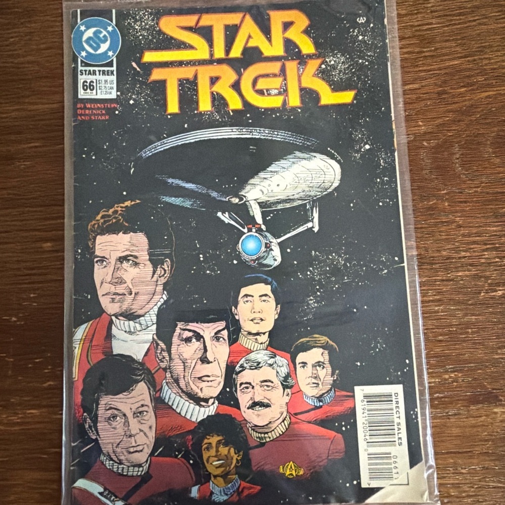 Star Trek #66 (1994) • Full Crew Cover • Vintage DC Comics • VF Condition